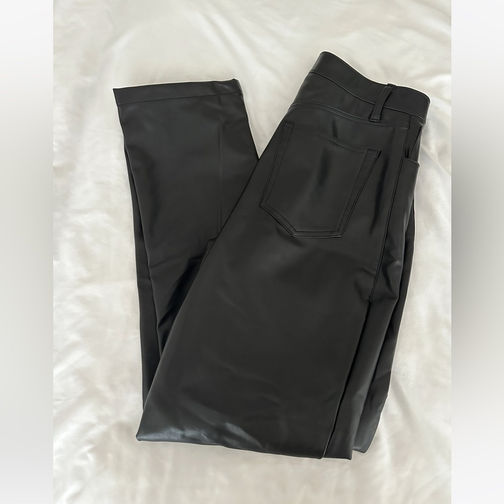 Abercrombie Vegan Leather High Rise Pant